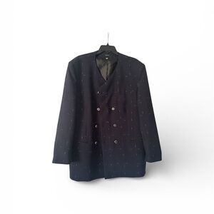 Women’s Double-Breasted Navy Blazer